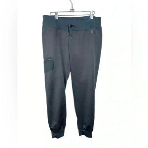 The North Face Gray Cropped Jogger Sweatpants with Drawstring Waist size L